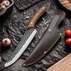 Кухонный нож ручной работы, тесак для мяса, поварской нож с полным хвостовиком, нож для нарезки, обвалки, разделки мяса, нож для суши, рыбы, кухонные принадлежности