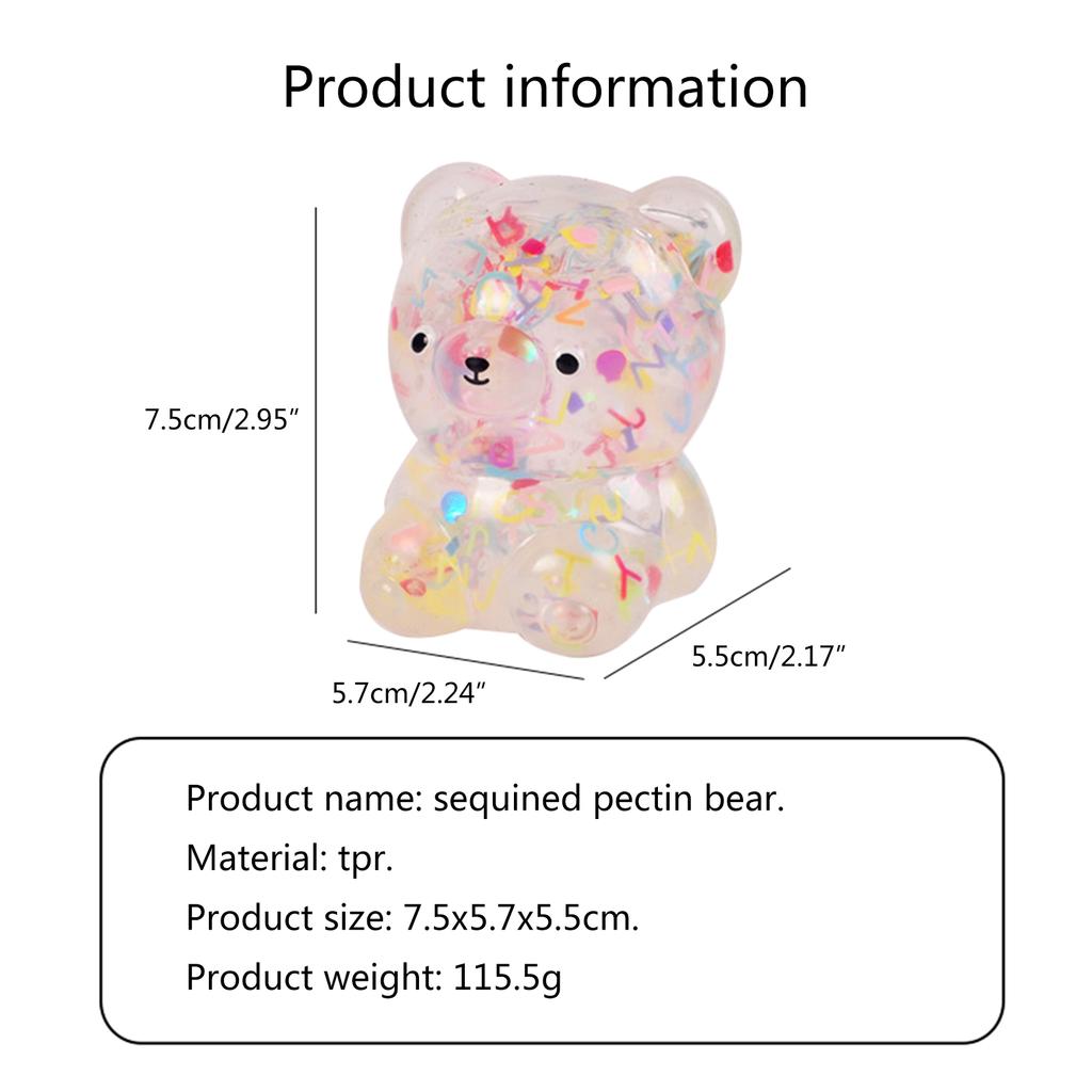 Игрушка Squeeze Fidgets TPR JellyBear Мягкие шарики для снятия стресса Игрушка для вечеринки Игрушка для снятия давления СДВГ Подарок детям