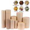 1 шт. Туба для упаковки флакона эфирного масла, коробка, крафт-картонные тубы, круглые крафт-бумажные контейнеры для карандашей, чайница, кофе
