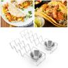 Taco Holder Stainless Steel Taco Stand Rack Mexican Restaurant Pancake Rack Pizza Display Stand Spring Roll Food Rack