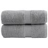 VidaXL Premium Guest Towels 2 Pcs, Bath Sheets, Hand Towels, Face Towel Bathroom, Grey 137302