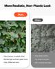 Expandable Fence Privacy Screen, 63.5 x 320 cm Expand Artificial Plant Wall, Realistic Artificial Ivy Panel with 50 Zip Ties, Decorative Faux Greenery