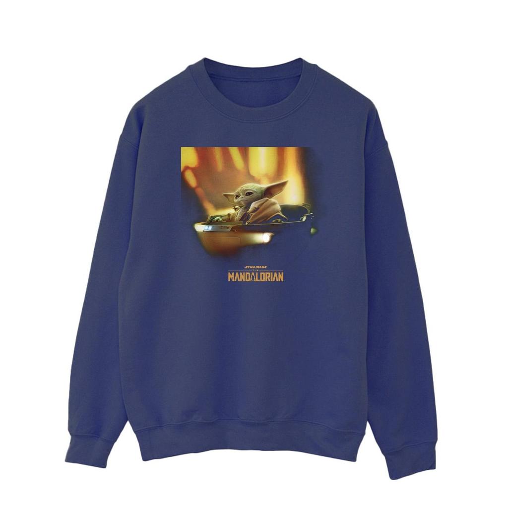 Star Wars Mens The Mandalorian Grogu Painted Sweatshirt