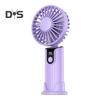 Handheld Cooling Fan Digital Display Brushless Motor 3 Adjustable Speeds Strong Airflow Rechargeable Desk Fan Personal Air Cooler