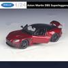 WELLY 1/24 Aston Martin DBS Superlaggera High Quality Alloy Sport Car Model Diecast Metal Track Racing Vehicle Children Toy Gift