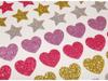 80 Stickers - Hearts and Stars - Glitter