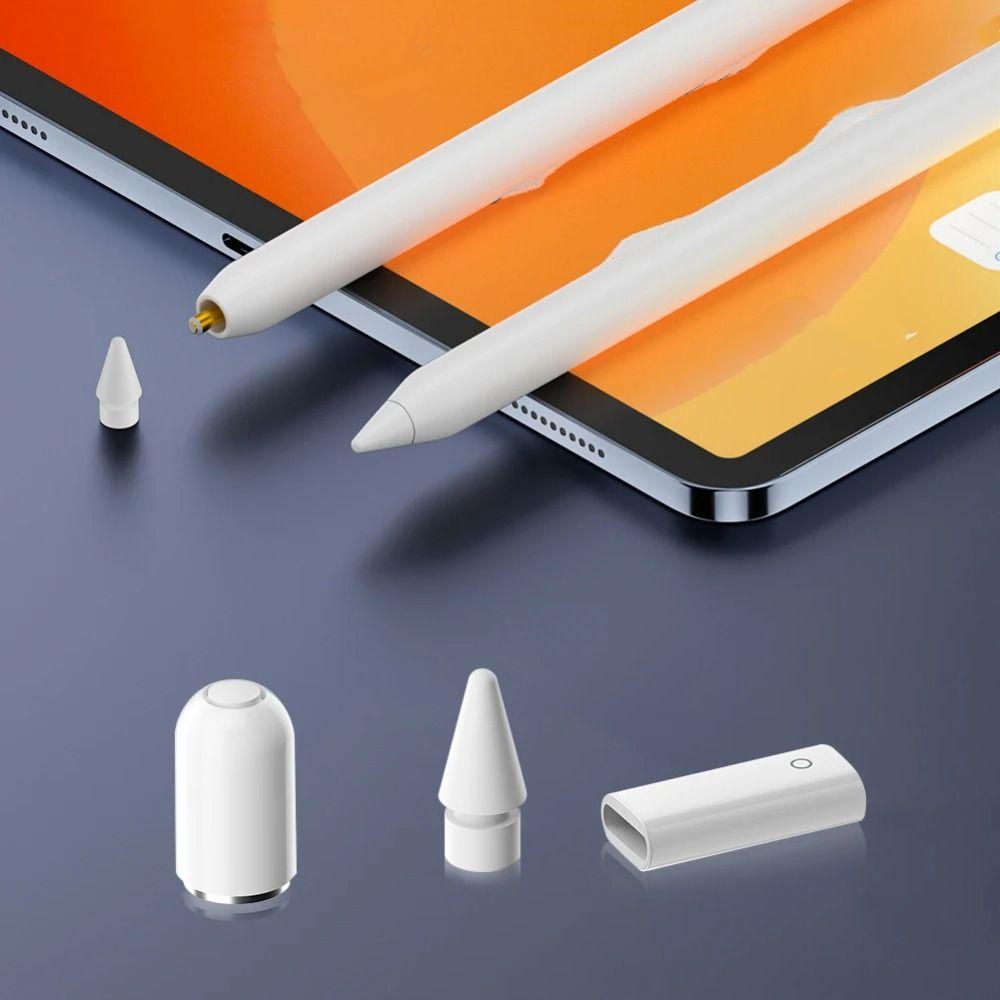 Aluminum Alloy Charging Adapter White Stylus Replacement Accessories Portable Magnetic Pencil Cap