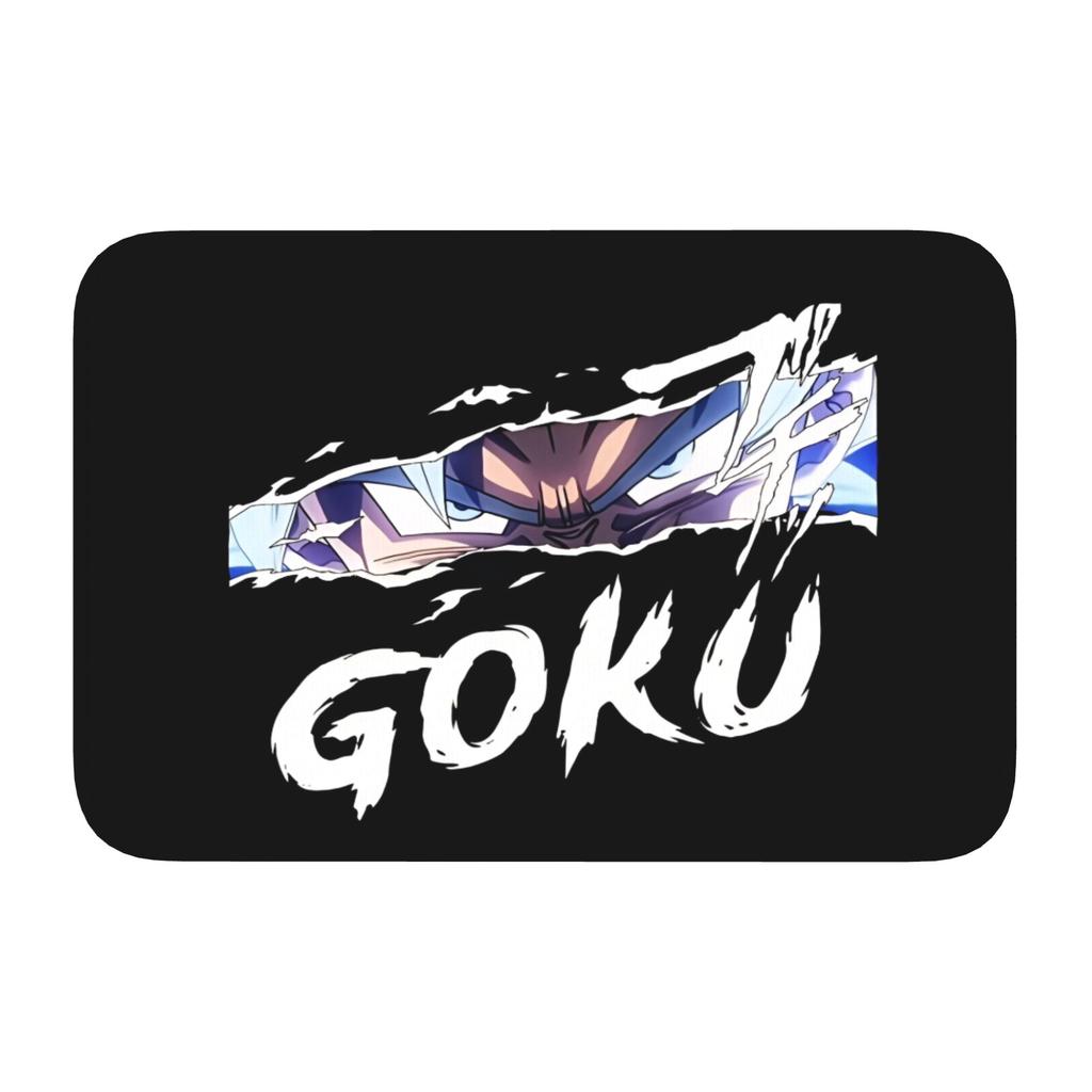 Goku Anime Front Door Mat Anti-Slip Indoor Welcome Waterproof Cute Cartoon Doormat Floor Bathroom Entrance Rug Carpet Footpad