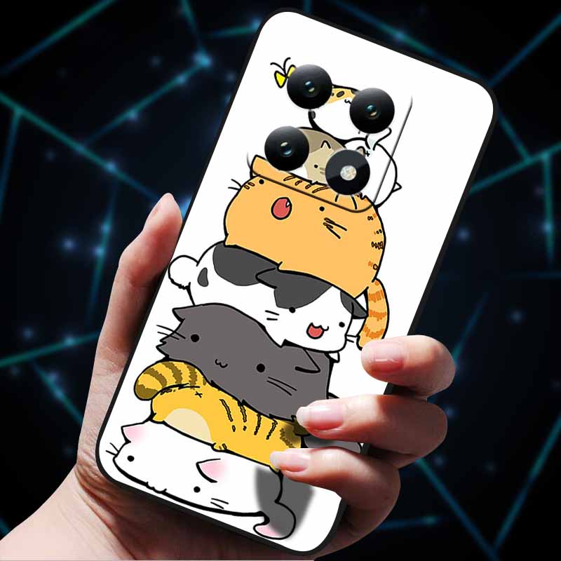 3D Flowers Emboss Fundas For Xiaomi 14T Pro 5G Case Soft Silicone Phone Cases for Xiaomi 14T 5G Back Covers Shell Mi 14T Pro Bag