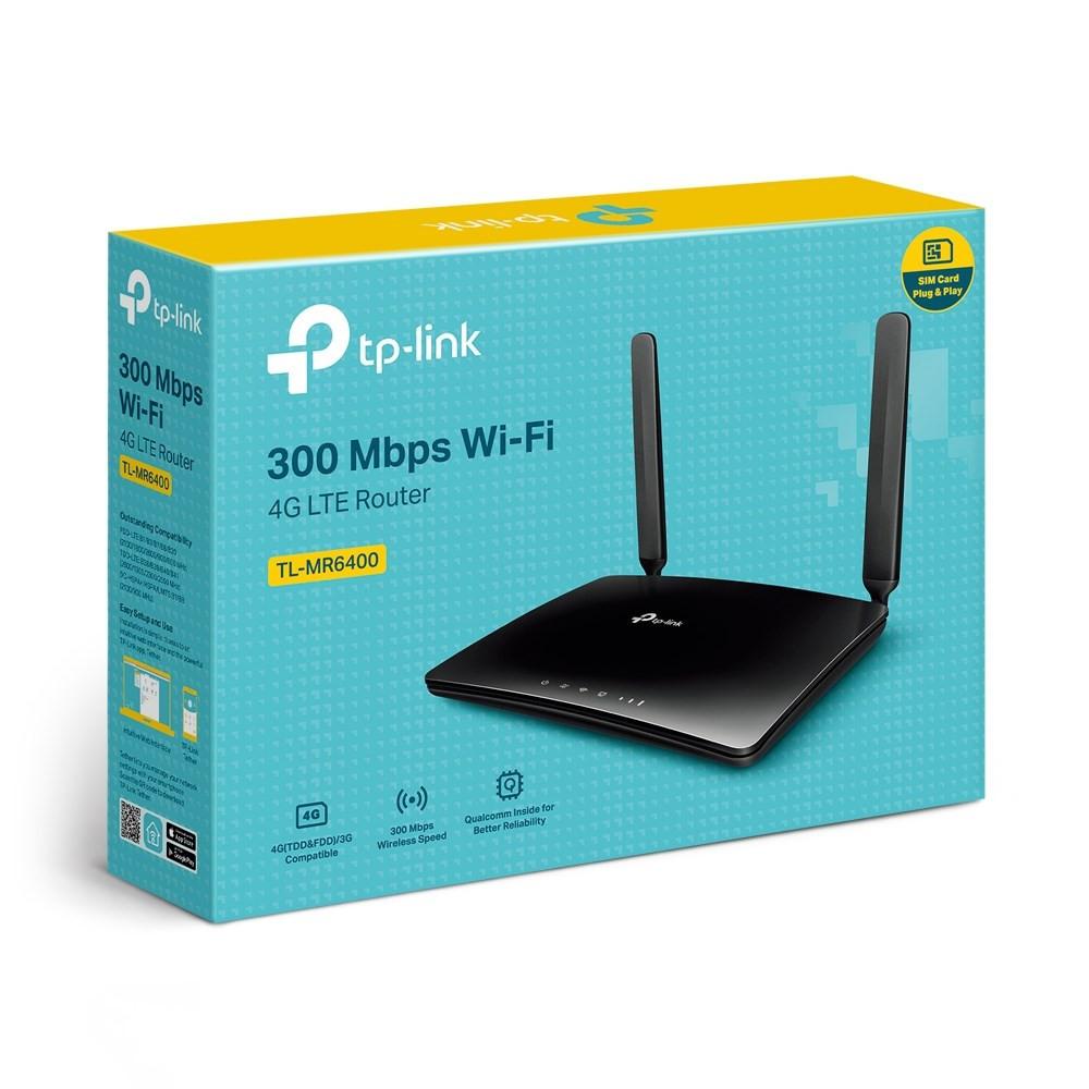 Tp-Link Tl-Mr6400 4G Lte Router, Wifi N 300Mbps