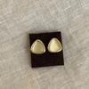 Серьги-гвоздики High Sense Geometric Gold Opal, женские, простые, индивидуальные, модные, темпераментные, универсальные серьги для поездок на работу