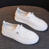 Top Layer Cowhide Women's Shoes  New Spring and Autumn Leather Fashion Flat Small White Shoes All-match Casual Shoes