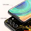 Marble Letter Phone Case For Samsung Galaxy S26 Ultra S25 Plus S24 FE S23 S22 5G S21 S20 Cover Black Soft