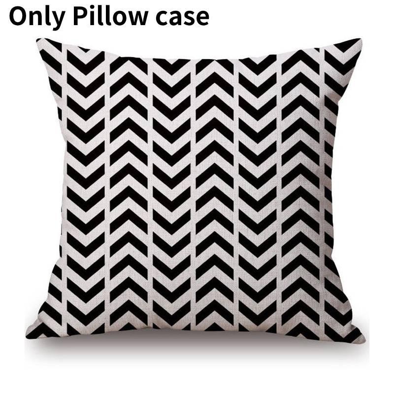 Роскошная наволочка в скандинавском стиле с цифровым принтом черными буквами для домашнего декора