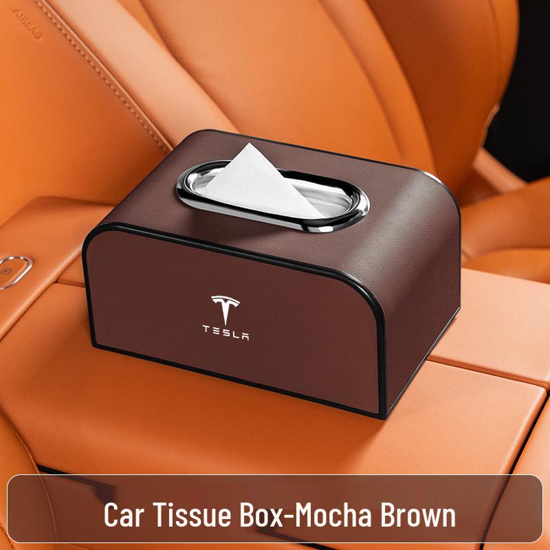 Tesla Model Tissue Box for Armrest or Seat Back
