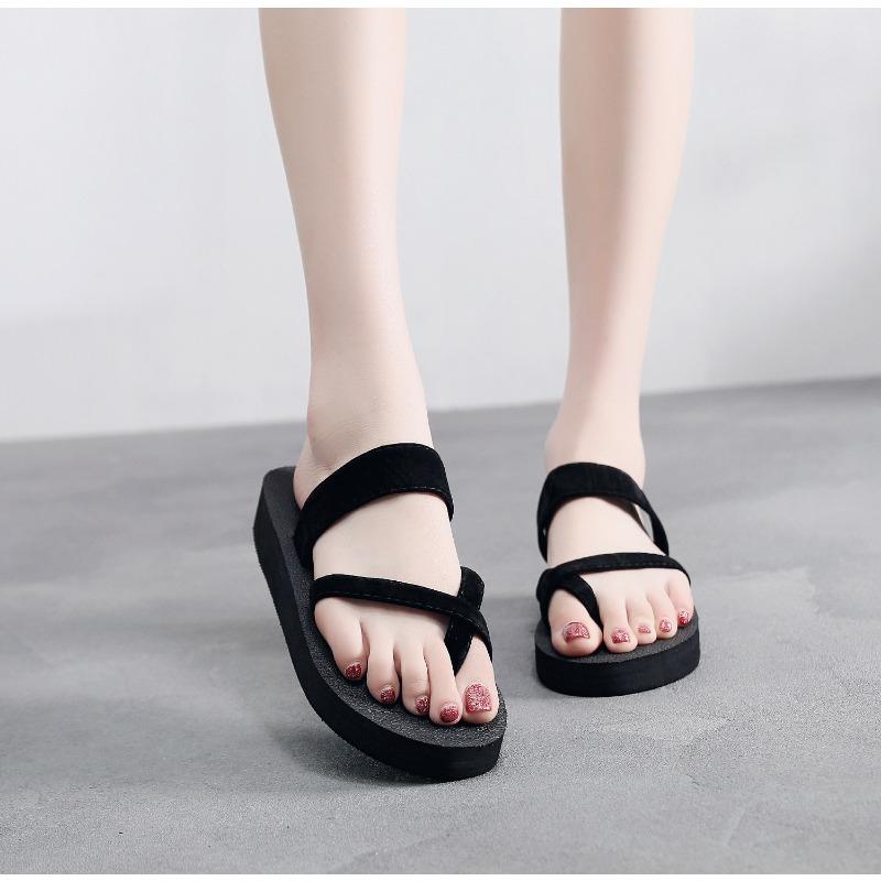 Summer New Toe Flip Flops for Women's Casual Sandals and Slippers, Women's Clip On Beach Shoes, Comfortable Flat Sandals and Slippers
