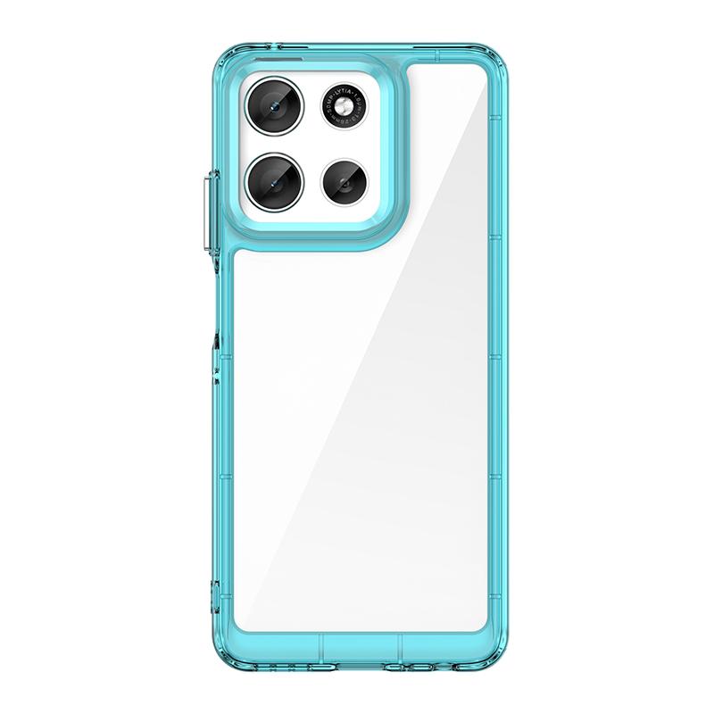Для чехла Motorola Moto G56 Чехол Motorola Moto G56 Защитный чехол для телефона из прозрачного ПК + силикона, устойчивый к царапинам и ударам Moto G56
