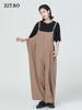 Loose Fashion Women Jumpsuits Casual Solid Color WMD6268