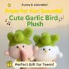 Забавная Птица Чеснок Говорящая Плюшевая Игрушка Мини-Цыпленок Мультяшный Брелок для Подростков, Подарок Плюшевая Кукла, 11см