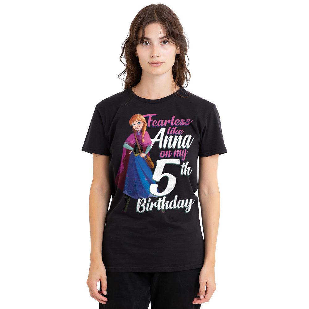Frozen Unisex Adult Fearless Like Anna 5th Birthday T-Shirt
