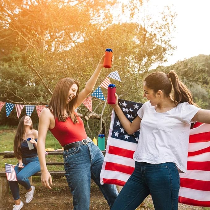 4 шт./уп. 12 унций Чехол для банки Изолированный чехол Чехол для банки 12 унций Чехол для пивной бутылки Охладитель Держатель Нескользящий чехол-охладитель