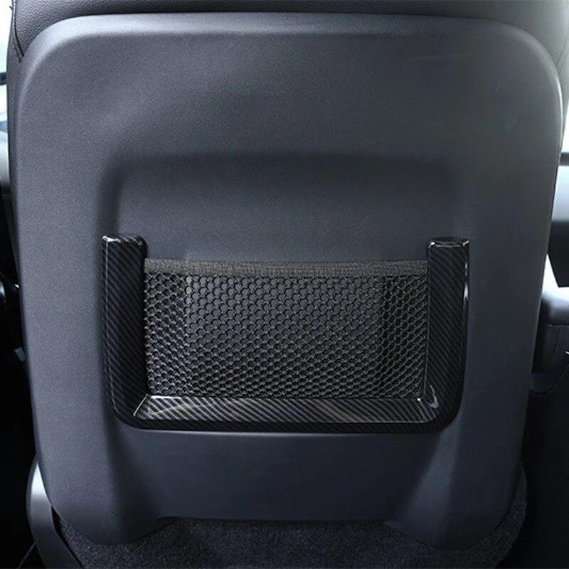 Карбоновые чехлы на спинку заднего сиденья автомобиля из углеродного волокна, накладка на рамку для Land Rover Discovery Sport Range Rover Evoque, спортивные аксессуары