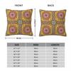 Sicilian Italy Arabesque Square Pillowcase Polyester Linen Velvet Pattern Zip Decorative Sofa Cushion Cover