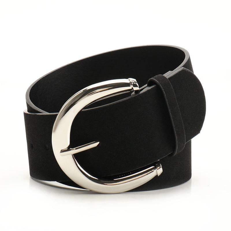 Womens Chic Faux Leather Belt With Alloy Buckle For Summer Fashion
