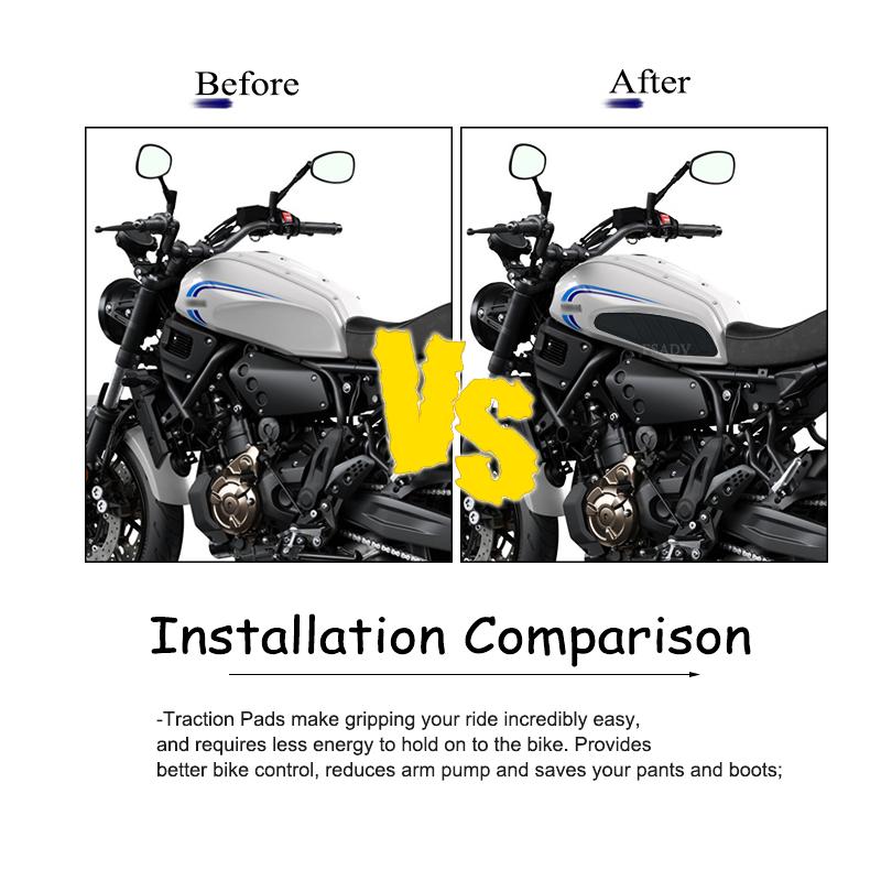 Для Yamaha XSR700 XSR 700 2022 мотоцикл Нескользящая накладка на топливный бензобак, боковые наколенники, защитные наклейки
