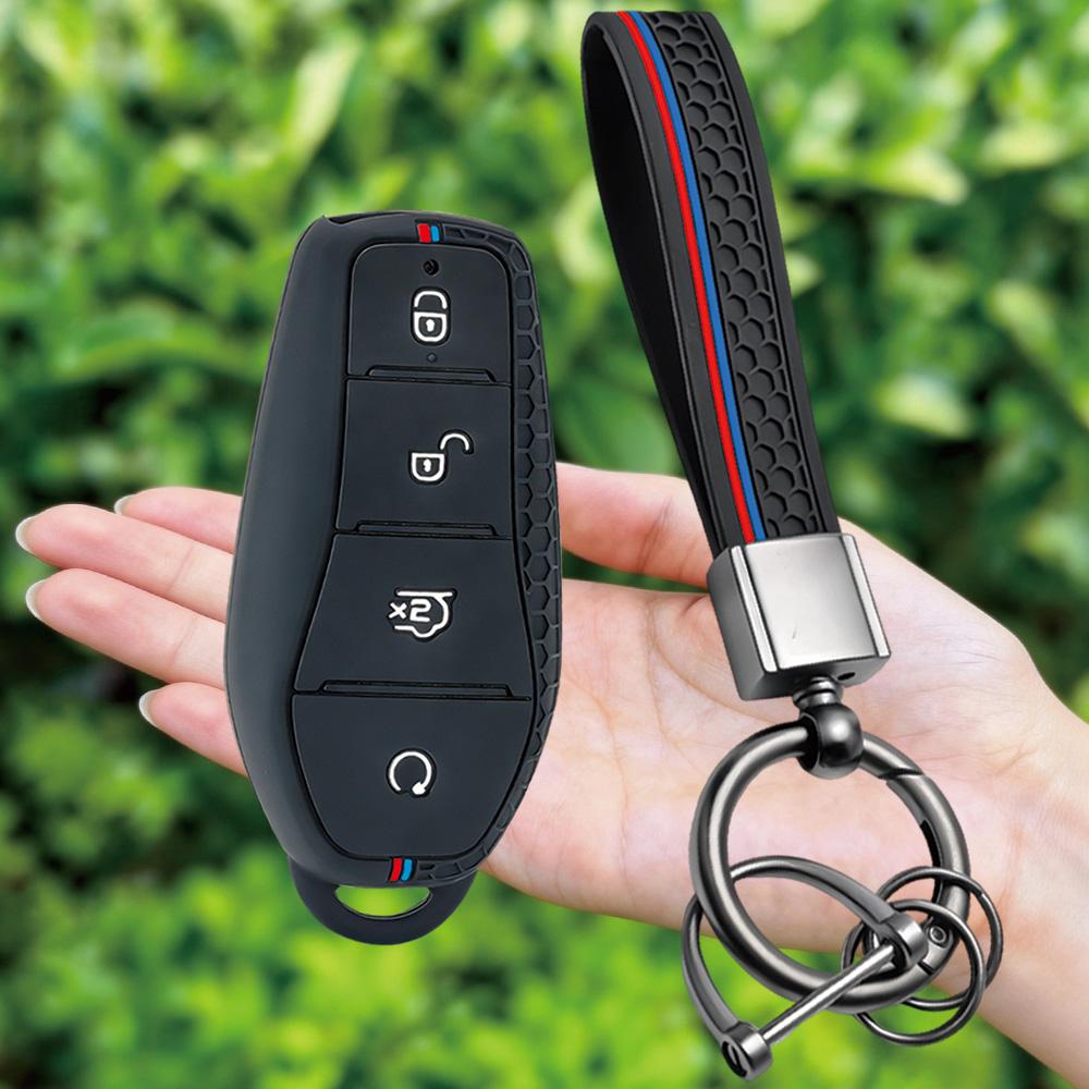 Новый стиль Брелок Силиконовый Для BYD Atto 3 Han EV Dolphin Song PRO Max Tang DM Yuan Dolphin E2 Qin PLUS Держатель Чехол для ключей