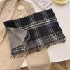 Autumn New Style Imitation Cashmere Simple Striped Scarf Fashionable Warm Couple Student Scarf Thickened Shawl