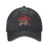 Vintage God of War Game Kratos and Son Baseball Cap for Unisex Women Distressed Denim Sun Cap All Seasons Travel Adjustable Hat Cap