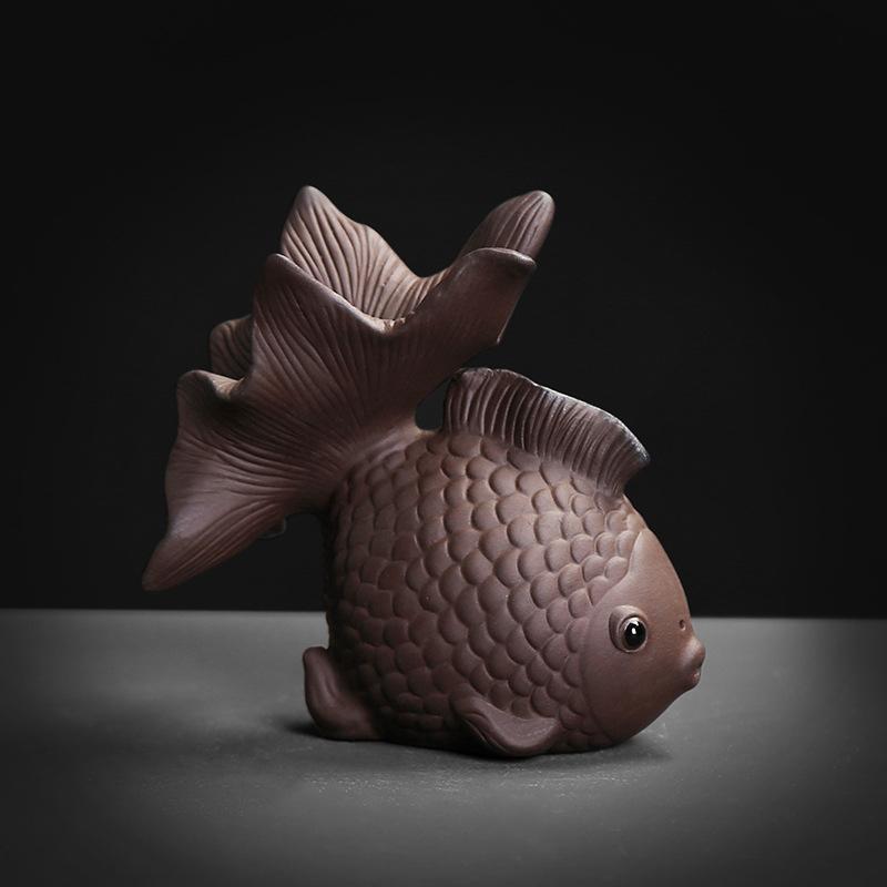 1 шт. Чайное сокровище Фиолетовый песок Чай Игра с Pixiu Золотая жаба Чай Домашнее животное Украшение ручной работы Привлечение богатства