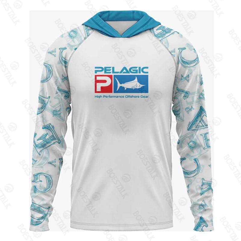 Long Sleeve Hooded Fishing Shirt UPF 50 Sun Protection Quick Dry Outdoor Gear