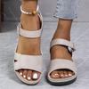 Women's Casual Summer Wedge Sandals Open Toe Ankle Strap Comfort Beach Shoes Woman Lightweight Non Slip Walking Sandalias Muejr