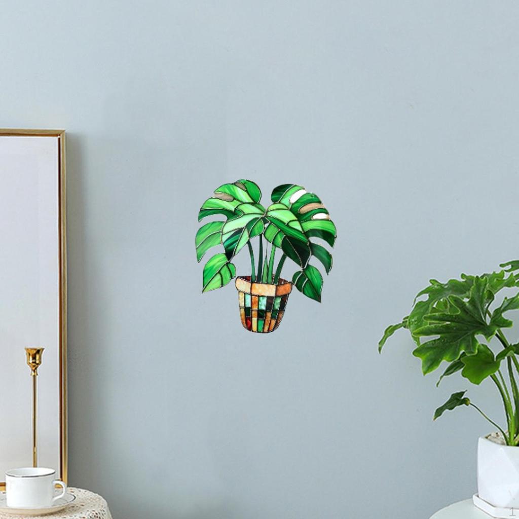 Hanging Sign for Potted Plants Acrylic Bonsai Art Piece Flat Planter Display Home Shelf