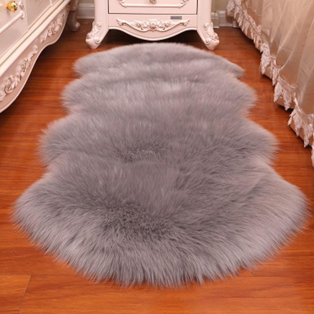 Artificial Sheepskin Long Hair Carpet Floor Wool Fluffy Soft Mat Soft Faux Fluffy Shaggy Rugs Home Decor