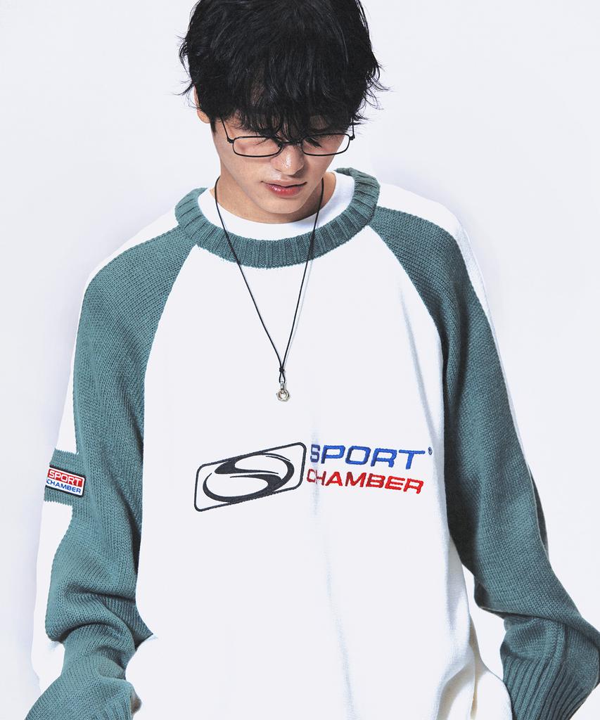 SPORT CHAMBER Sc Flash Raglan Sweater (Green)