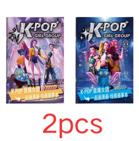 hot 40 page KPO Witch Hunt Rumi Mira Zoey children's and adult anime character drawing practice book drawing coloring book-