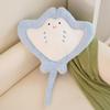 Cartoon Manta Ray Plush Pillow for Girls - Soft Sofa Cushion & Children's Sleeping Toy