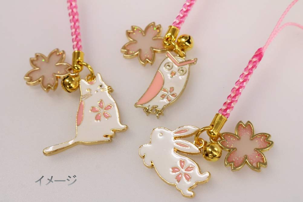 Matsumi Crafts Made in Japan Нэцкэ xx 10 см Epo Cherry Blossom White Animal Cat 0,5 2,8