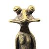 Медитирующая лягушка фигурка сплав мини статуэтка дзен лягушки ретро миниатюрная лягушка настольное украшение для дома офиса гостиной декорация