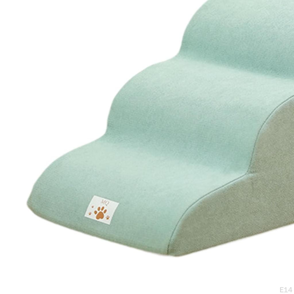 Лестница для собак, наклон 35 градусов, ступеньки для домашних животных, для внутреннего использования, портативная, с мягким нескользящим дном, легкая, моющаяся