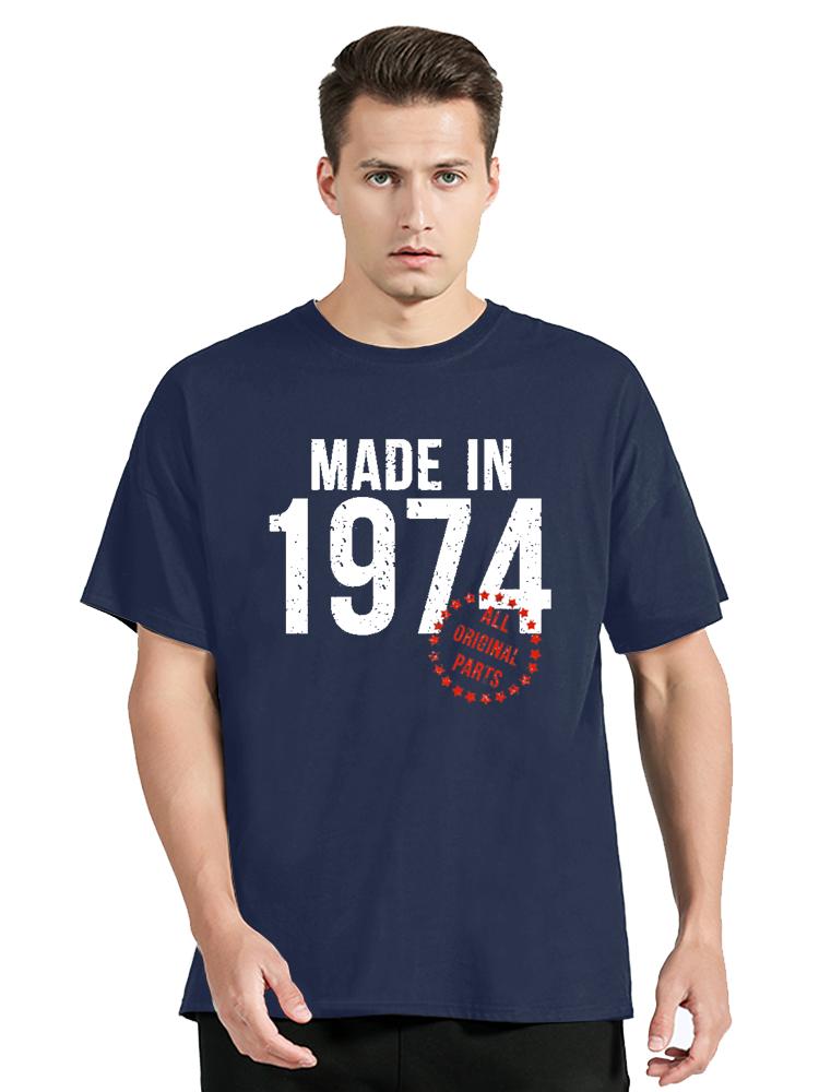 Vintage Funny Made In  All Original Parts TShirt Casual T Shirt Cotton Tops Tees Unisexs Clothing Oversized Unisex Tshirt