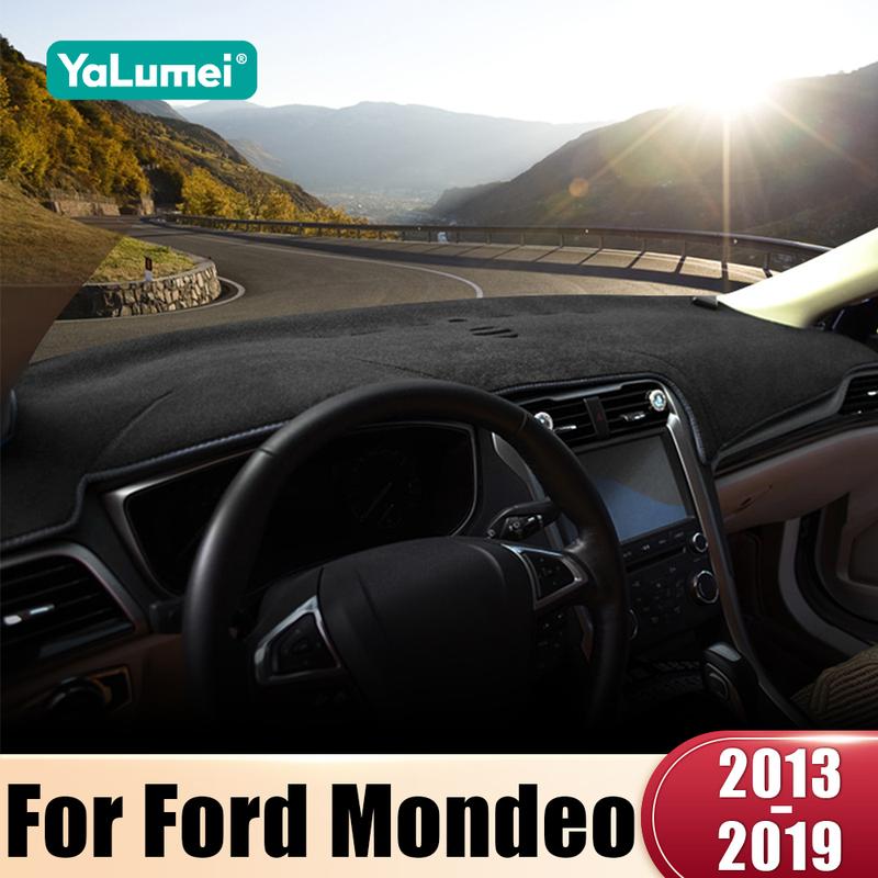 Для Ford Mondeo 5 MK5 Fusion 2013 2014 2015 2016 2017 2018 Накладка на приборную панель автомобиля Предотвращение бликов Коврики Защита Автоаксессуары