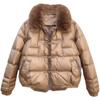 Winter Thin Mink Fur Button Down Jacket for Women Short Fox Fur Coat