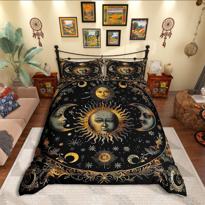 Comforter Homewish Moon And Sun Bohemian Damask Bedding Settraditional Flower Comforter Set