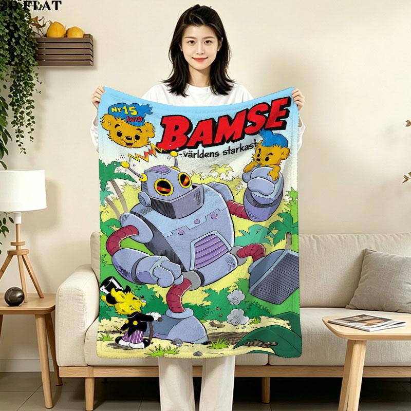1PC Bamse Blanket, High quality Comfortable for All Seasons, Home Decor, Warmth and Comfort