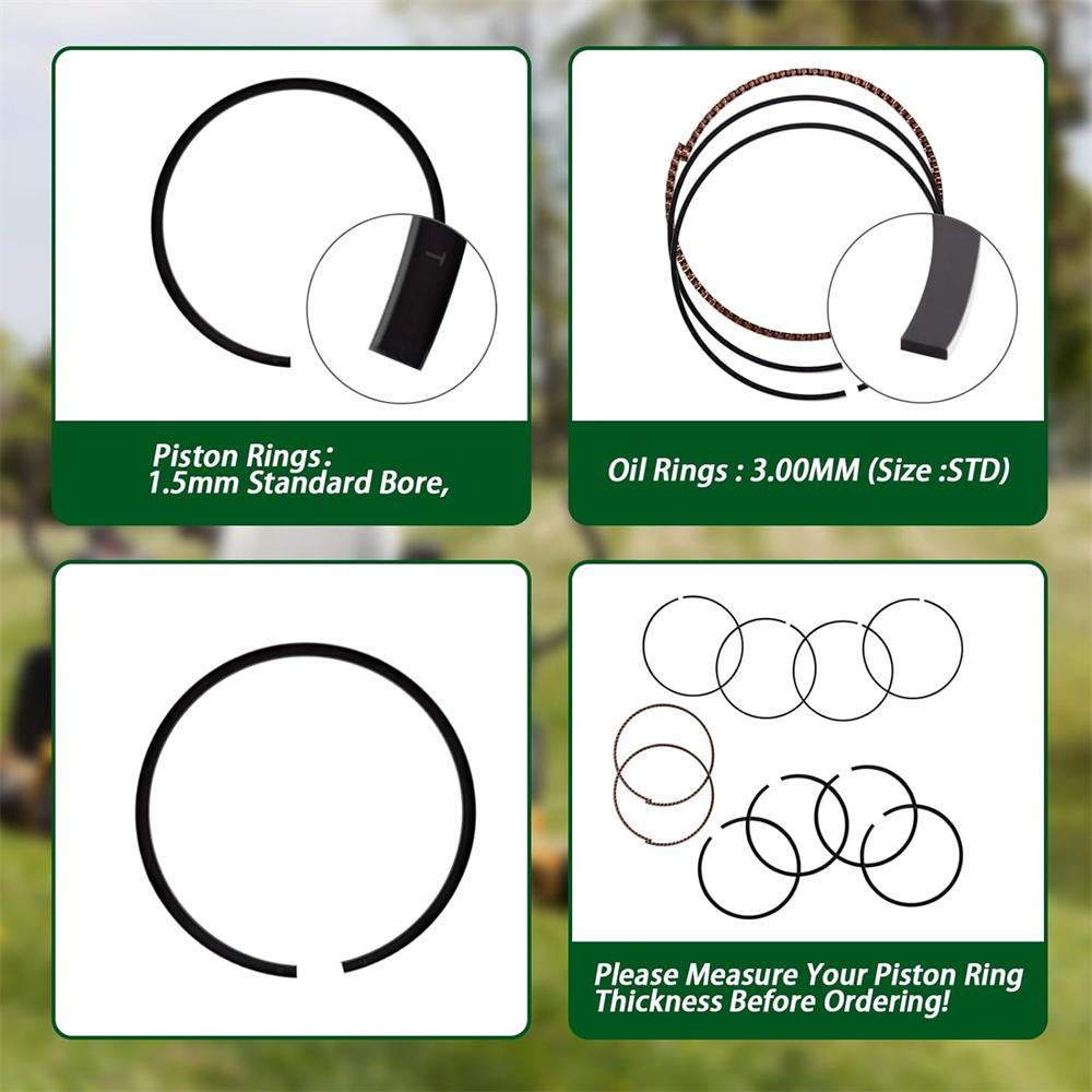 2 Комплекта Поршневых Колец Для Kohler Ch23 Cv23 24-108-19 1.5ММ 24-108-19 24-108-27