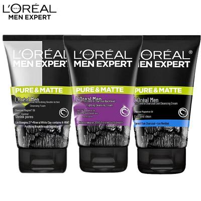 L'Oreal Men Expert Угольное средство для умывания лица Тройная упаковка